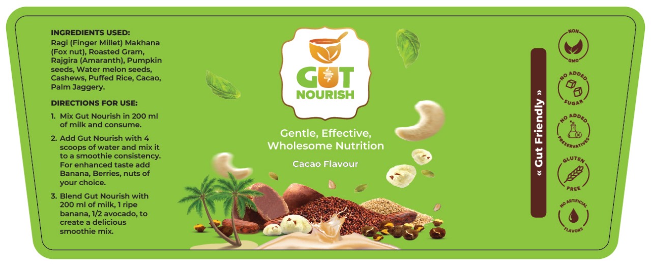 Gut Nourish-Plant based Nutrition powder with Palm Jaggery - Pack of 5