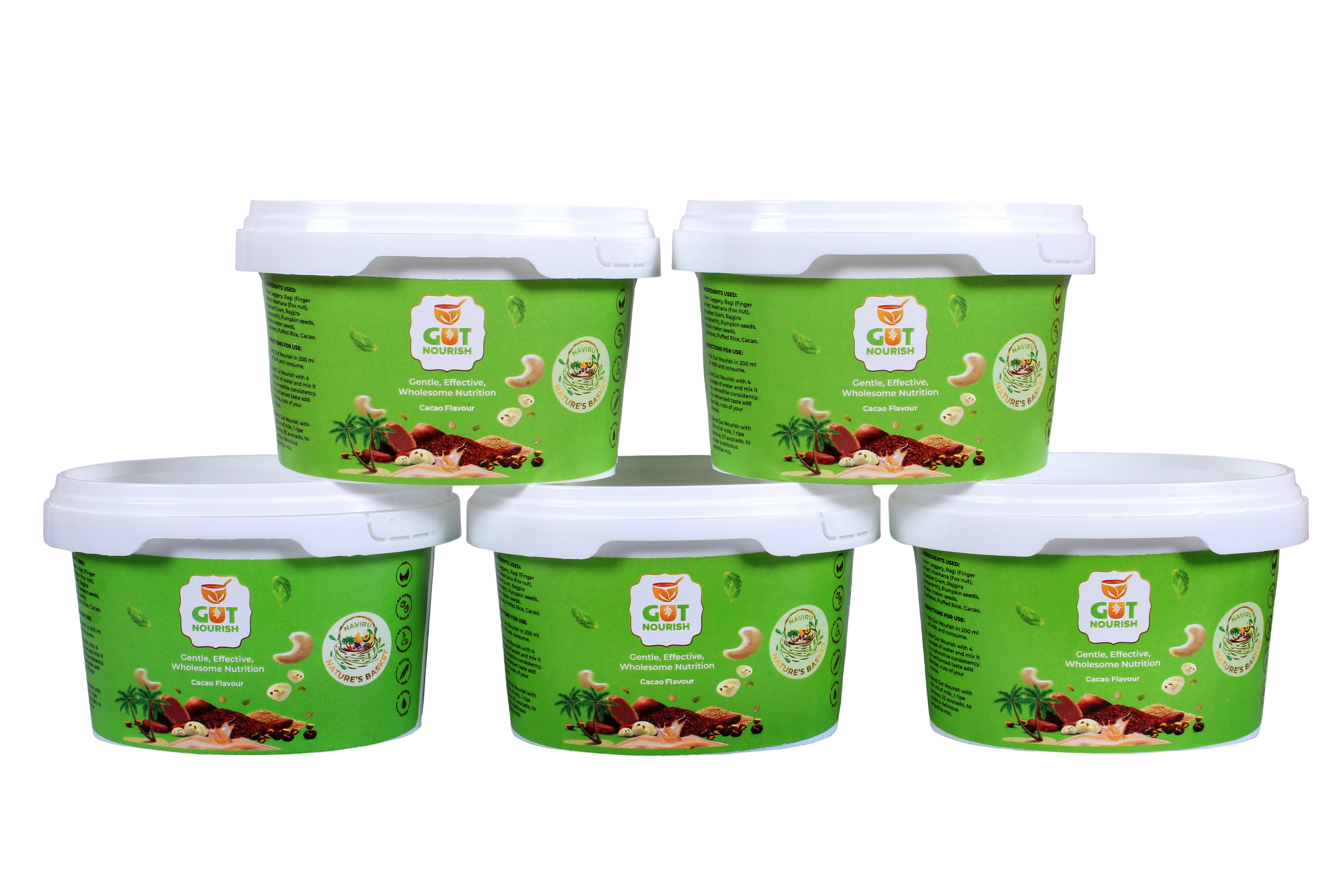 Gut Nourish-Plant based Nutrition powder with Palm Jaggery - Pack of 5