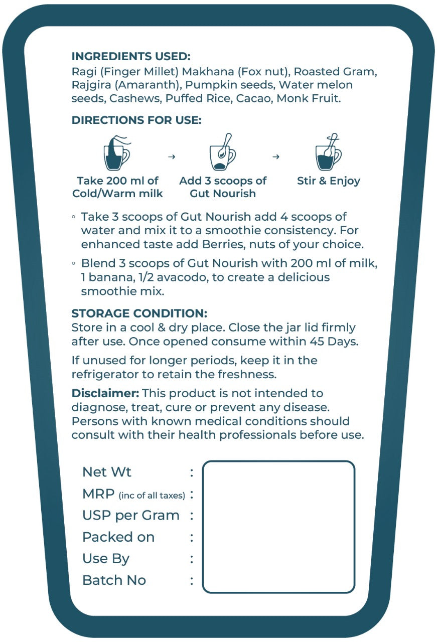 Gut Nourish - Diabetic Friendly with Monk Fruit - Cacao Flavor