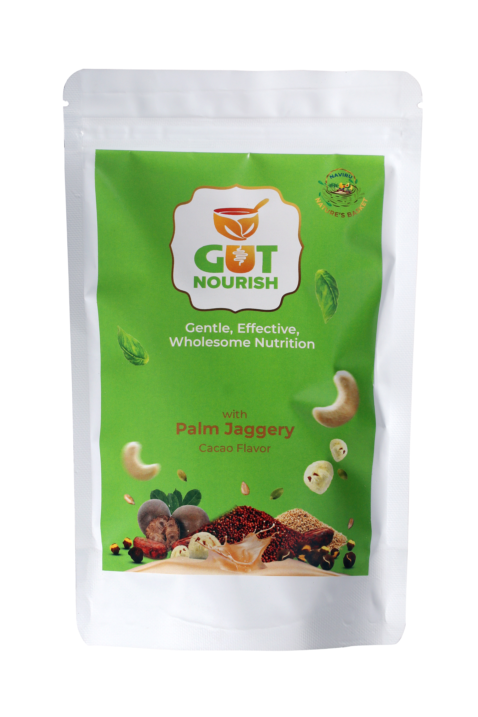 Gut Nourish - Gut Friendly - Gentle, Effective, Wholesome nutrition Cacao Flavor with Palm Jaggery